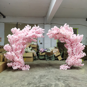 F236 faux cerisiers japonais à fleurs jaunes pour l'extérieur arc décoratif de mariage sakura de fleurs de <span class=keywords><strong>cerisier</strong></span> artificiel à <span class=keywords><strong>vendre</strong></span> - Product Image 3