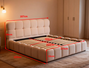 <span class=keywords><strong>Lit</strong></span> rembourré moderne en tissu de luxe, taille king, avec rangement à bulles, cadre de <span class=keywords><strong>lit</strong></span> <span class=keywords><strong>pour</strong></span> meubles de chambre à coucher, vente chaude - Product Image 4