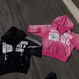 เสื้อฮู้ดดี้ผู้ชายคุณภาพสูง ผ้าฝ้าย 100% เนื้อหนา ทรงโอเวอร์ไซส์ แบบสวมหัว มีซิป สั่งทำได้ - Product Image 3