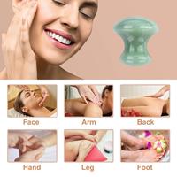 Main Naturel Vert Aventurine Grattage Massage Outil Champignon Forme Guasha Conseil