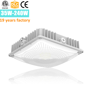 Éclairage d'extérieur et d'intérieur ETL CE RoHS 40w 60w 80w 100w 150w 200w 240w luminaire à LED pour auvent station-service - Product Image 1