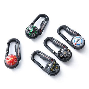 Multi-functional Mountaineering Portable Keychain Hiking Hook Thermometer Compass No reviews yet - Product Image 3