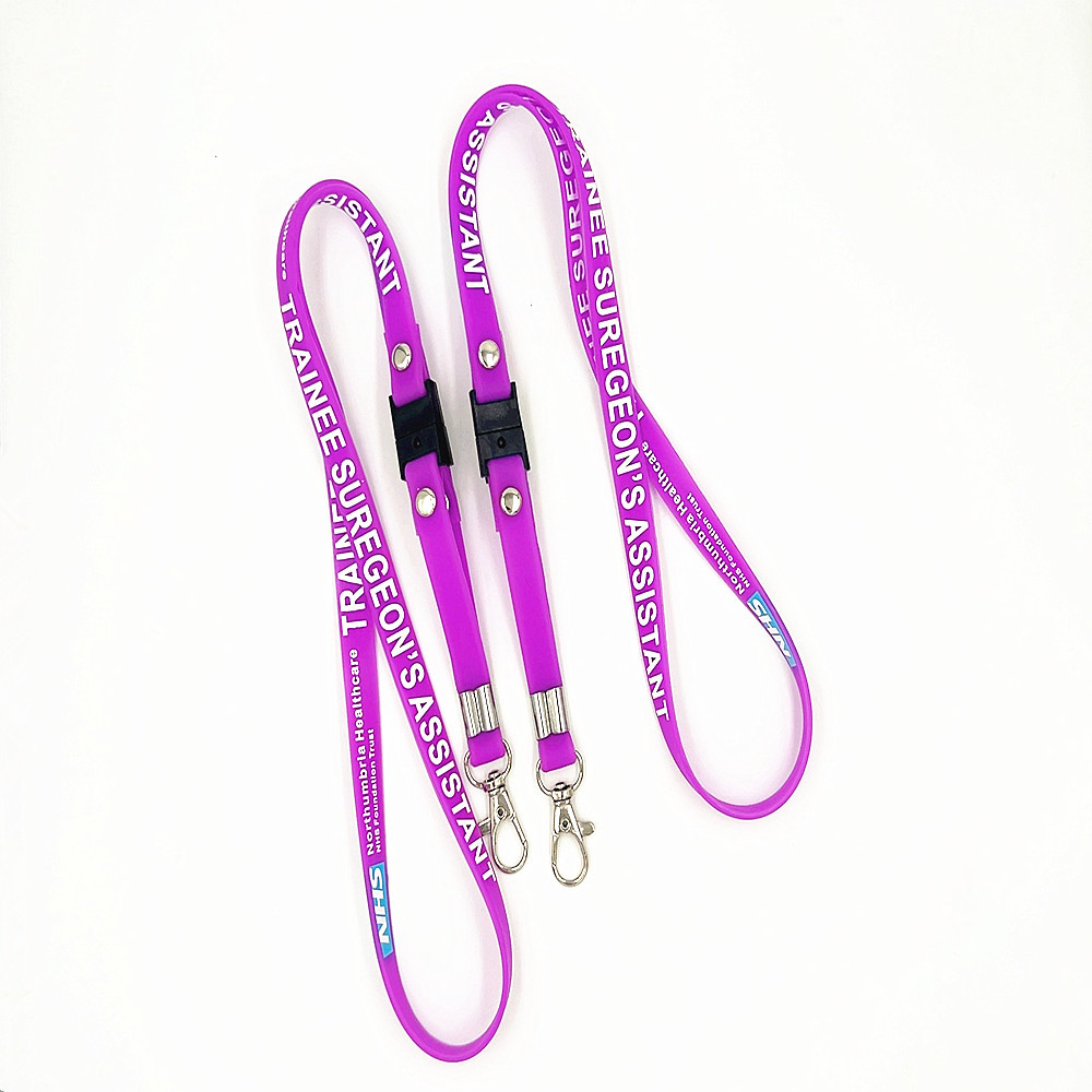 New Work ID Label Color Card Holder Lanyard Cute Silicone Daisy Rainbow Wooden Bead Lanyard