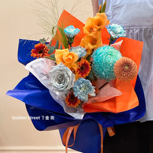 Giá Tốt Nhất Hai Mặt Lớp Phủ Pe Tái Chế Bột Giấy Không Thấm Nước Tùy Chỉnh Màu Sắc Hoa Giấy Gói Cho Bó Hoa Cuộn Phong Cách - Product Image 3