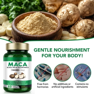 Capsules de racine de maca noire pour l'énergie et la vitalité, complément alimentaire à base de plantes, étiquette privée OEM - Product Image 4