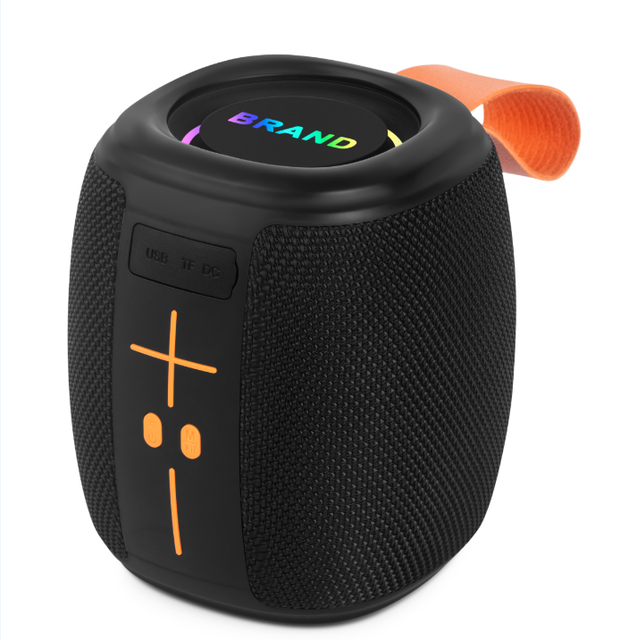 Portable Wireless Speaker 66mm Big Driver IPX4 Waterproof RGB Light 5W Built-in Mic for Outdoor Camping