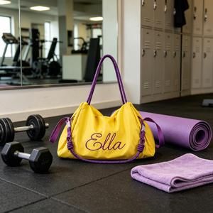 Custom Logo Embroidery Classic Nylon Large Capacity Waterproof Durable Crossbody Shoulder Tote Bag Polyester Lining Urban - Product Image 2