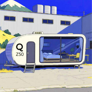 Remorque de luxe, cabine en forme de U, capsule spatiale mobile, maison de camping en plein air, hébergement, maison mobile, salon multifonctionnel - Product Image 3