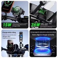 Support de téléphone magnétique anti-vibration pour moto Kewig de haute qualité avec chargeur rapide, accessoires pour moto, support de téléphone flexible
