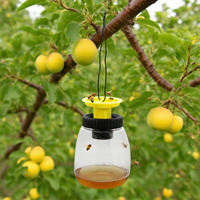 Piège à guêpe jetable de haute qualité tueur veste jaune attrape-frelon attrape insectes en plastique pour l'utilisation de pelouse de ferme pièges à abeilles suspendus