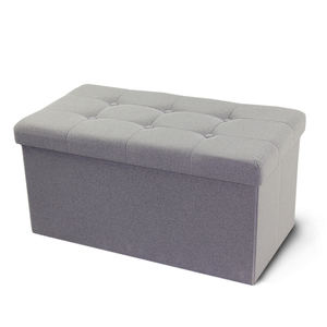 HStex personalizzato <span class=keywords><strong>pouf</strong></span> mobili moderni divano in tessuto set sgabello <span class=keywords><strong>grigio</strong></span> pieghevole di stoccaggio sgabello <span class=keywords><strong>pouf</strong></span> con 6 pulsanti - Product Image 3