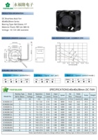 Yofolon Échantillon Gratuit Haute Vitesse 4028 DC 24V Ventilateur De Refroidissement 5V 12V 24V Double Roulement À Billes Ventilation À Flux Axial Ventilateur De Refroidissement