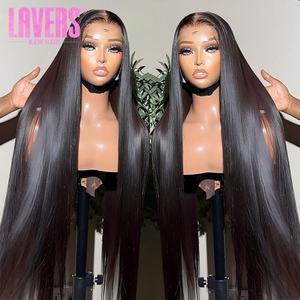 Pelucas sin Pegamento, Cabello Humano Brasileño, Pelucas con Frente de Encaje HD para Mujeres Afroamericanas, Ondulado, Cabello Humano Virgen, Peluca con Frente de Encaje - Product Image 6