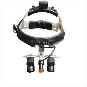 Lampada LED Ergonomica 48 Gradi 5W per Occhiali Ingranditori Dentali, <span class=keywords><strong>2</strong></span> Batterie, Ingrandimento 5X, Materiale Plastico, Garanzia 1 Anno, Faretto per Dentisti - Product Image 1