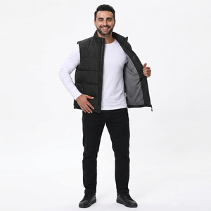 Veste matelassée personnalisée avec logo, veste d'hiver rembourrée pour homme, veste matelassée brillante pour homme - Product Image 1