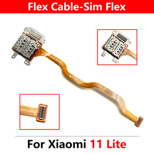 Câble flexible pour lecteur de carte SIM pour <span class=keywords><strong>Xiaomi</strong></span> <span class=keywords><strong>Mi</strong></span> 11 Lite 5G, support de carte SIM, fente pour lecteur, prise flexible - Product Image 3