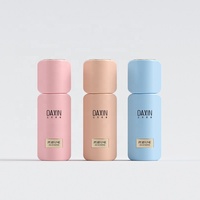 Flacon de parfum élégant personnalisé avec logo, 30 ml, 50 ml, flacon pulvérisateur en verre coloré unique, étiquette privée, atomiseurs de parfum ronds
