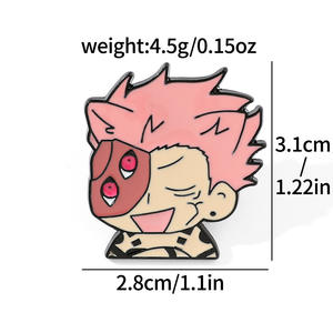 Épinglette en métal émaillé à la mode japonaise insigne démon tueur Anime série périphérique personnages de dessins animés broche épingles pour hommes pour sac - Product Image 6