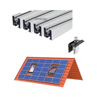 Connecteur de Rail en aluminium de panneau solaire de haute qualité Rampe solaire Système de rail de panneau solaire