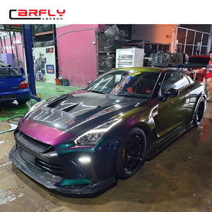 ชุดแต่งรอบคันสไตล์ Top Secret แบบคาร์บอนครึ่งคัน ประกอบด้วยกันชนหน้า กันชนหลัง สเกิร์ตข้าง บังโคลน ปีกหลัง สำหรับ <span class=keywords><strong>GTR</strong></span> <span class=keywords><strong>R35</strong></span> ปี 2008-2023 - Product Image 6