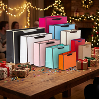 Sacs cadeaux en papier de luxe personnalisés avec poignées en corde de coton, papier spécial, logo personnalisé imprimé, sacs de shopping pour boutiques, vente en gros