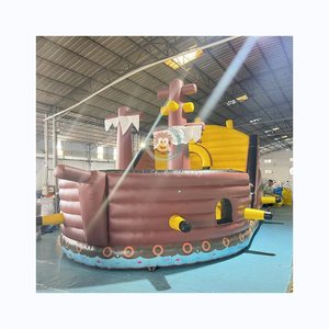 Château gonflable commercial <span class=keywords><strong>pirate</strong></span> avec toboggan pour enfants, aire de jeux gonflable - Product Image 1