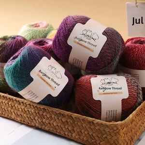 <span class=keywords><strong>AB</strong></span> Regenbogen-Wollgarn - Handstrickgarn für DIY-Projekte wie Schal/Tuch/Mütze/Pullover/Hut - Product Image 4