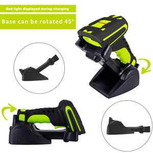 Scanner de codes à barres portable de qualité industrielle 433 DPM 2D BT 2.4G Source de lumière LED RS232 filaire USB verte en stock - Product Image 5