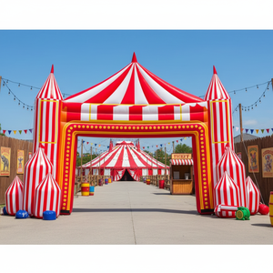 Arco Inflable Portátil Personalizado para Entrada de Club de <span class=keywords><strong>Circo</strong></span>, <span class=keywords><strong>Fondo</strong></span> de <span class=keywords><strong>Circo</strong></span> para Publicidad - Product Image 1