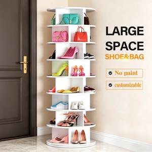 Organizador de Zapatos, <span class=keywords><strong>Zapatero</strong></span> Giratorio de PVC 360°, Estante Giratorio para Almacenamiento de Zapatos para Armario, Precio de Fábrica OEM ODM, MOQ <span class=keywords><strong>Bajo</strong></span> - Product Image 6