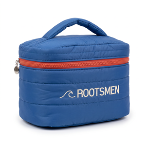 Grande Trousse de Maquillage de Voyage Bleue en PVC Matelassé Épais, Imperméable, Souple et Légère, avec Fermeture Éclair, pour Femme, Tendance - Product Image 5