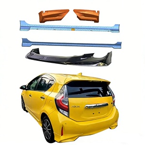 Nouveau kit carrosserie pour Toyota Aqua 2018-2021, lèvre avant, couvercle arrière, jupes latérales en ABS, kit carrosserie pour voiture - Product Image 5