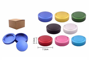 Bán buôn Anodized nhôm snus cho trường hợp 3 lớp snuffbox container với nắp đôi CNC gia công nicotin kim loại thuốc lá tins - Product Image 4