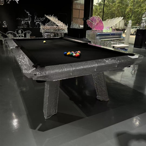 Mesa <span class=keywords><strong>de</strong></span> Billar <span class=keywords><strong>de</strong></span> Acrílico <span class=keywords><strong>Transparente</strong></span> <span class=keywords><strong>de</strong></span> 9 pies con Superficie <span class=keywords><strong>de</strong></span> <span class=keywords><strong>Pizarra</strong></span> para Entretenimiento en Interiores, Mesa <span class=keywords><strong>de</strong></span> Billar para el Hogar, Bar o Club - Product Image 2