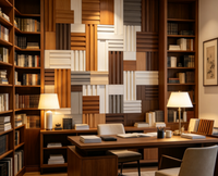 Panneau mural extérieur moderne de luxe en WPC, imperméable, ignifuge, insonorisé, léger et à emboîtement pour cuisine, salon, salle de bain