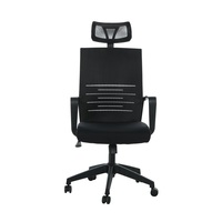 Chaise de bureau ergonomique à dossier haut en maille certifiée BIFMA X5.1 avec appui-tête réglable, vente en gros