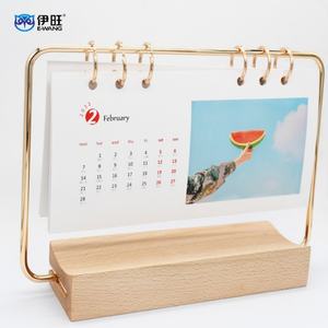 Calendrier de table en bois à feuilles mobiles avec impression de logo personnalisé - Product Image 3