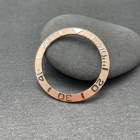 Insert de lunette inclinée en acier inoxydable 316L, taille intérieure 38 mm, 30,6 mm, numéro gravé, compatible avec les montres SKX007