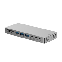 Station d'accueil 14 en 1 pour MacBook Air/Pro, iPad, ordinateur portable Thunderbolt-USB-C 3.1, HDM/I 4K60Hz, PD 100W, RJ45 1Gbps, Audio