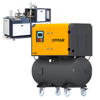 Compresseur d'air à vis silencieux monophasé intégré 4KW 5HP 2-en-1