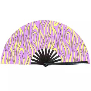 Abanicos Plegables <span class=keywords><strong>de</strong></span> Bambú Personalizados <span class=keywords><strong>de</strong></span> 13 Pulgadas para Sublimación, Portátiles, con Diseño Clásico <span class=keywords><strong>de</strong></span> Música, Flores, Promociones, Festivales - Product Image 5