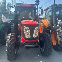 Tracteur agricole 90 CV à 4 roues motrices avec boîte de vitesses, moteur YTO, cabine, attelage 3 points, direction hydraulique, boîte de vitesses pour l'agriculture