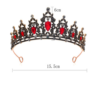 Accessori colorati per capelli da principessa corona di cristallo Tiara - Product Image 5
