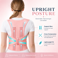 Correcteur de posture réglable en spandex avec sangles croisées, soutien dorsal respirant en maille, ceinture de correction de la cyphose pour hommes et femmes, fermeture auto-agrippante