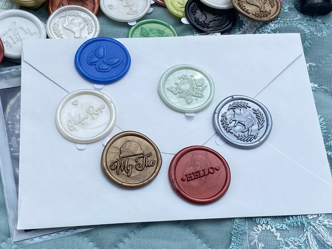 Autocollant de timbre de cire mignon