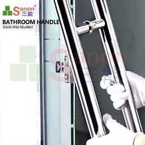Tay Nắm Cửa Kính Bán Chạy Tay Nắm Cửa Nhà Tắm Đúc Chính Xác Bằng Thép Không Gỉ Hình Chữ H - Product Image 4