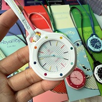 Royal Pop Candy Color Octagon Silikon Quarzuhr Unisex Fashion Sport Armbanduhr Wasserdichte Analoguhr für Männer Frauen Studenten