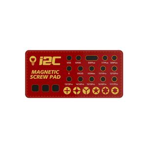 Tapis magnétique I2C pour vis de réparation de téléphone, tapis de tri de vis anti-perte avec aimant puissant, organisateur de poste de travail portable - Product Image 6