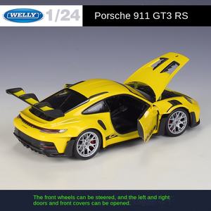 Borraccia 1:24 modello Pors-che 9-11 GT3 RS 992 metallo porta aperta per ragazzi in lega customizzata auto da collezione - Product Image 4