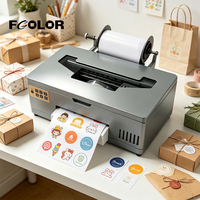 Imprimante d'étiquettes couleur A4 Fcolor, nouvelle arrivée, machine à jet d'encre 6 couleurs pour l'impression d'étiquettes, de photos et de transferts par sublimation, idéale pour les petites entreprises